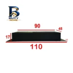 شومینه دیواری برقی بیستون مدل B.D_۱۱۰_L۴.bs اصل