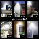 پروژکتور خورشیدی ۲۰۰ وات مدل ۲۰۰W-MTX۳ به همراه پنل اصل
