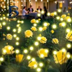 چراغ پارکی سولونیکس مدل گل شب تاب ۱۰ مجموعه ۶ عددی
